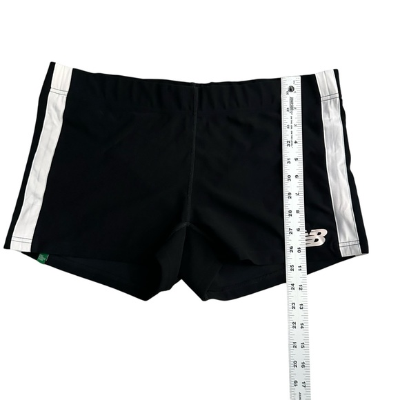 New Balance Black Shorts with White Stripes - Picture 4 of 6